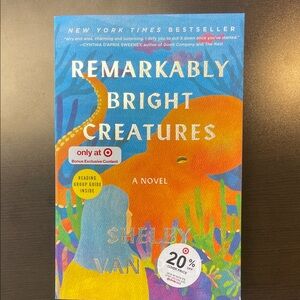 Remarkably Bright Creatures by Shelby Van Pelt - Blue and Orange Cover